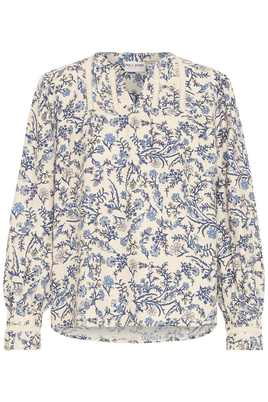 Pulz Abrina Blouse Della Robbia Blue