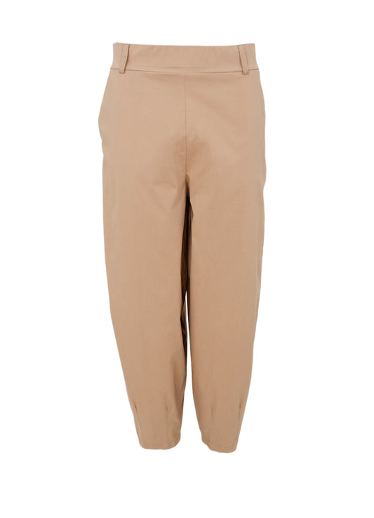 Black Colour Beate Barrel Pant Latte
