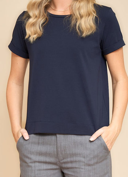 Black Colour May SS Tee Navy