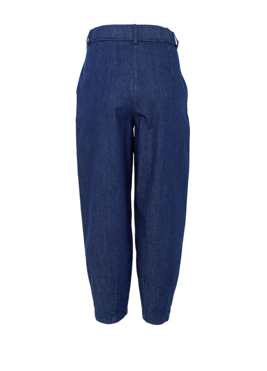 Black Colour Denice Denim Barrel Pant Denim