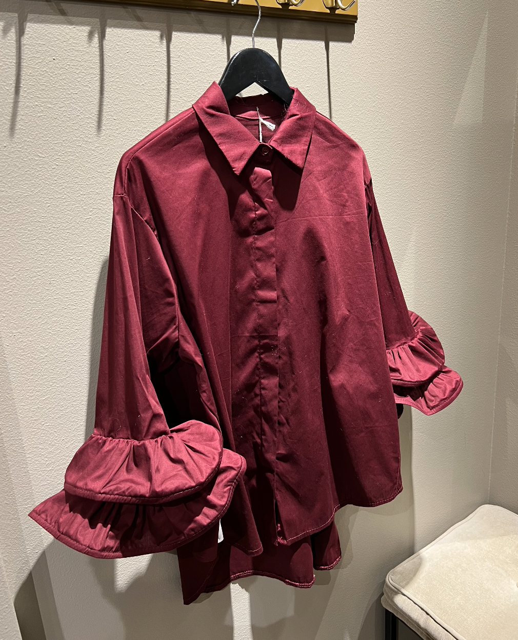 From Paris With Love Bluse Burgunder