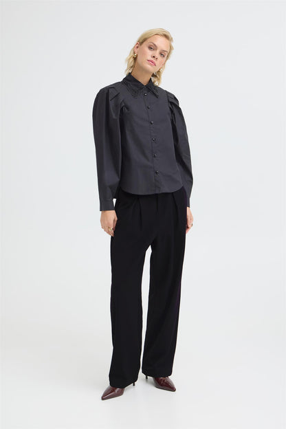 Pulz Leonora HW Loose Leg Black