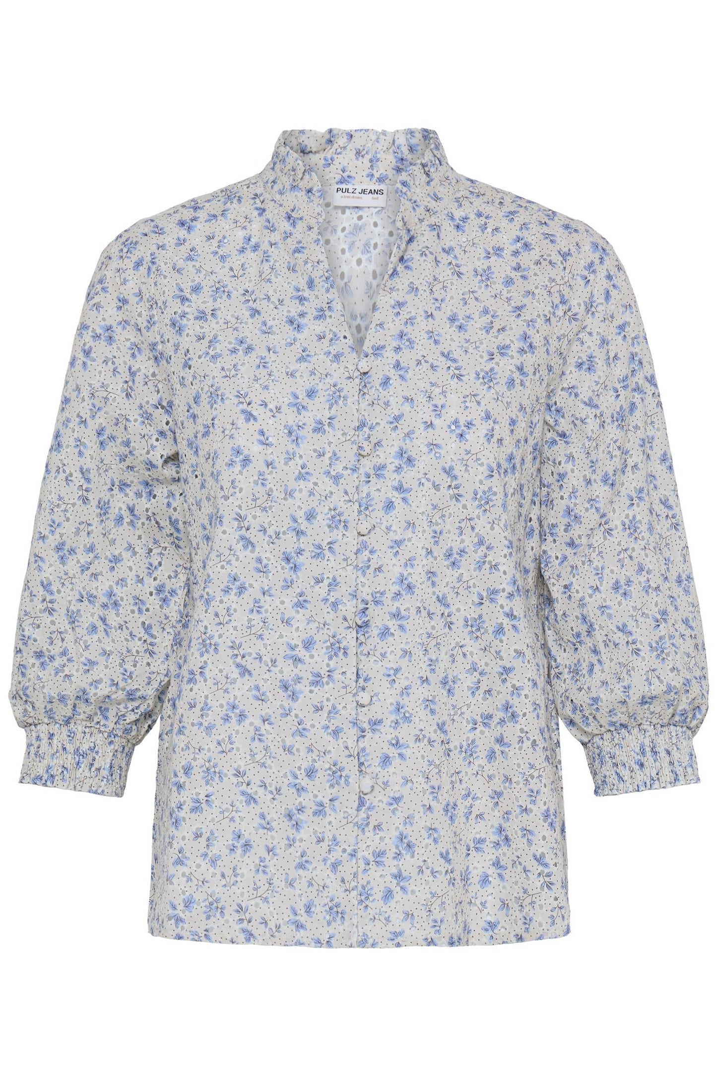 Pulz Dolores 3/4 SL Blouse Vista Blue