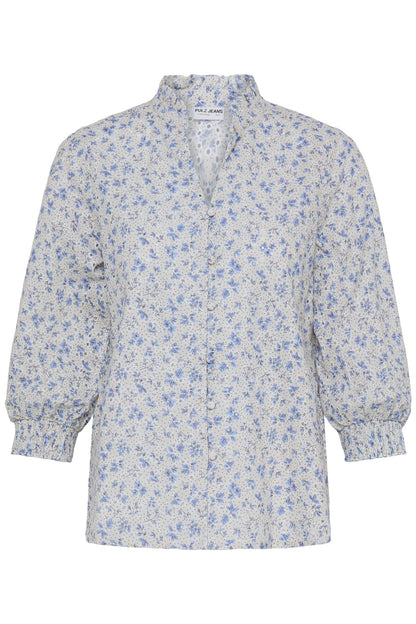 Pulz Dolores 3/4 SL Blouse Vista Blue