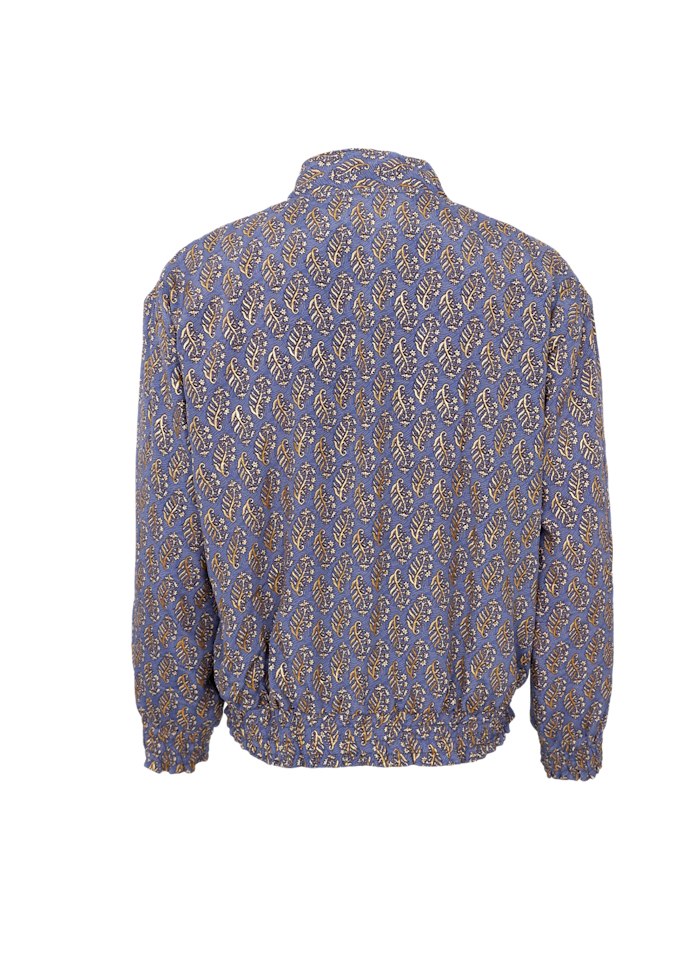 Black Colour Luna Reversible Bomber Jacket Blue Mist