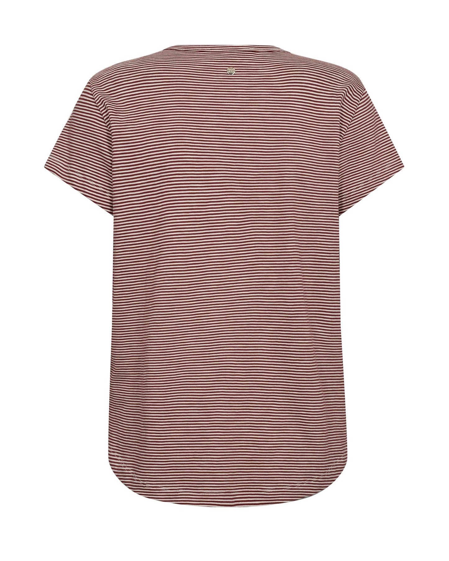 Mos Mosh Camp o-ss Stripe Tee Cowhide
