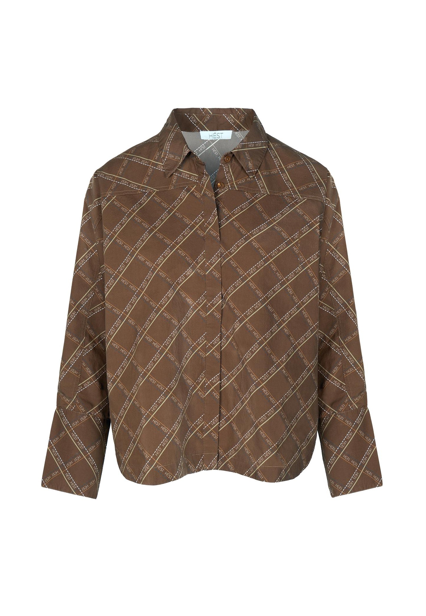 HÉST HEST Senna Printed Shirt Brown