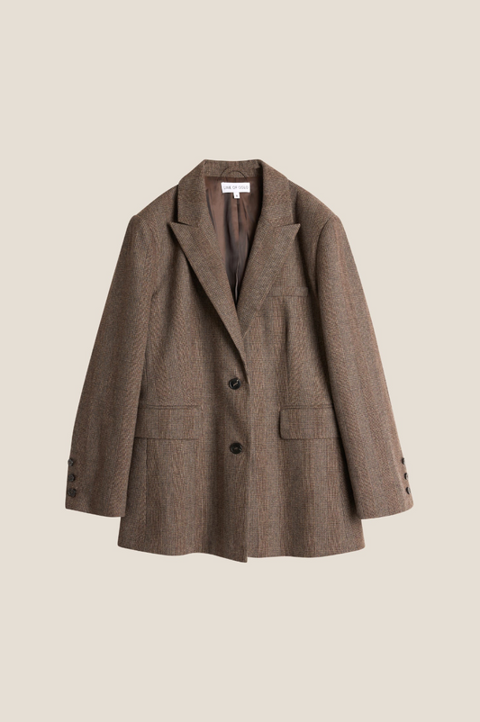 Line of Oslo The Kid Wool Check Blazer