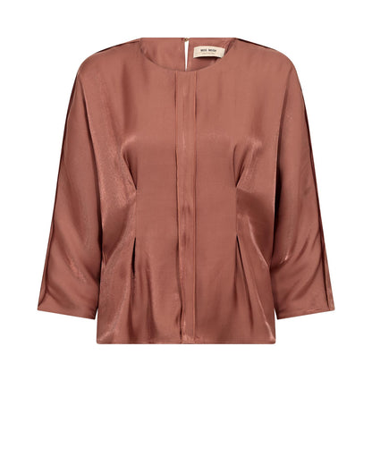 Mos Mosh Leka Gloss Blouse Imperial Tapaz