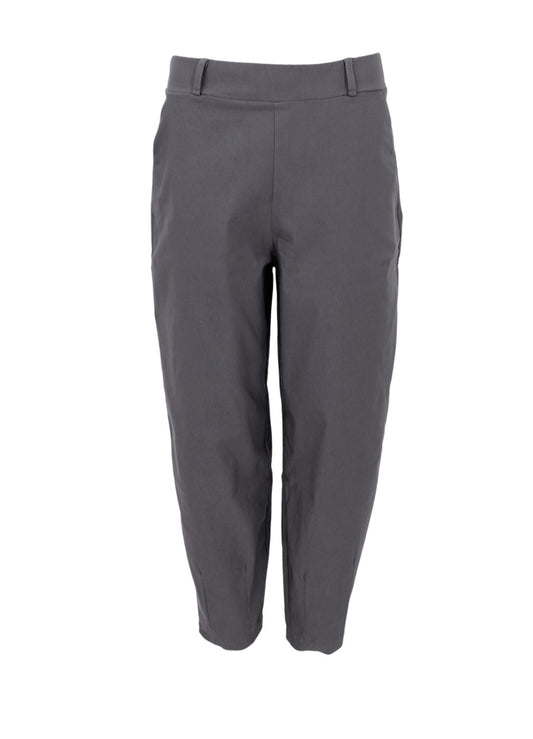 Black Colour Beverly Barrel Pant Steel Grey
