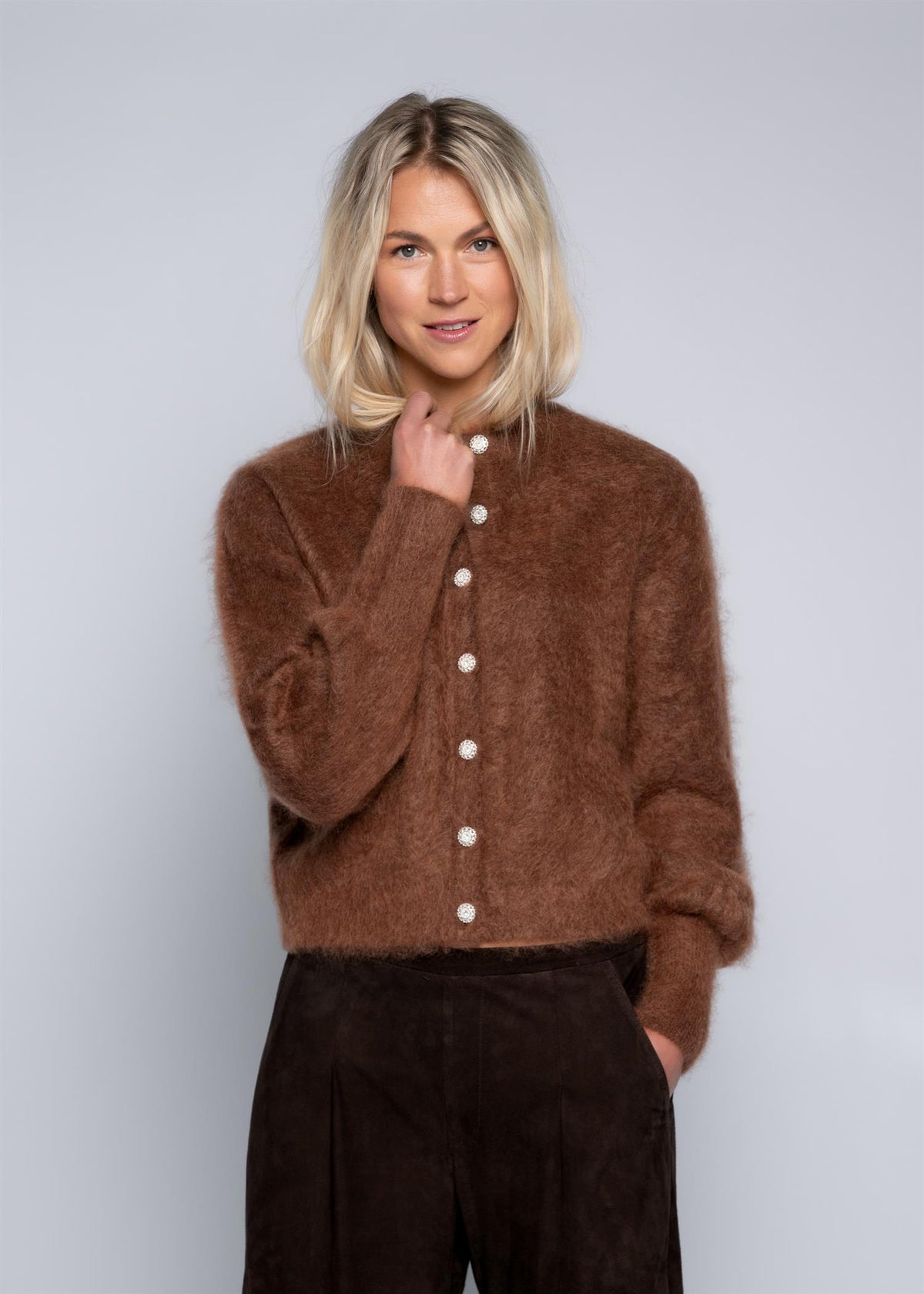 Close to my Heart Sonia Cardigan Chocolate