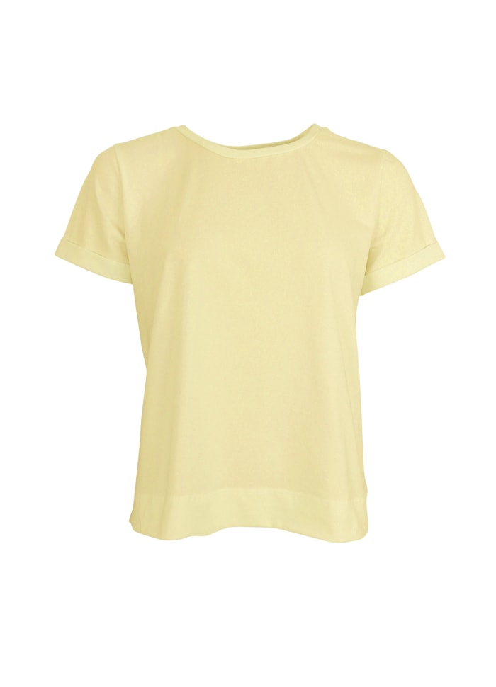 Black Colour May SS Tee Pastel Yellow