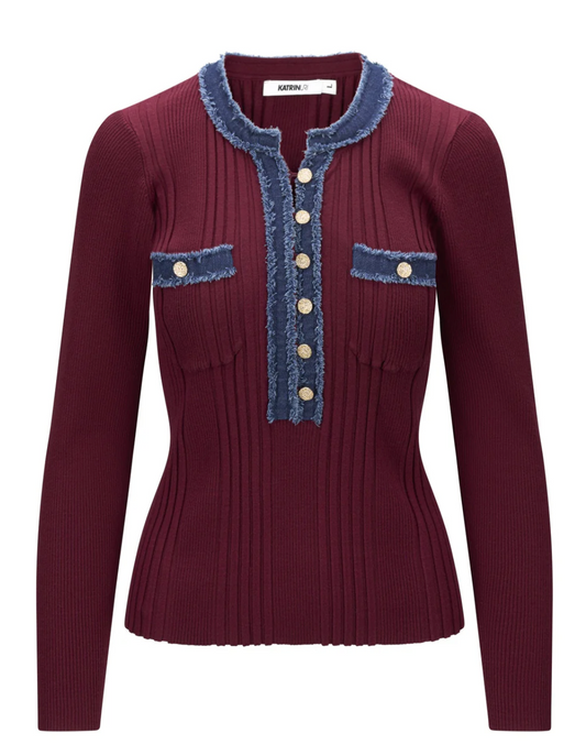 Katrin Uri LA Pullover Bordeaux