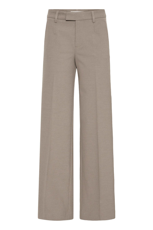 Pulz Bindy Melange HW Wide Leg Walnut Mel