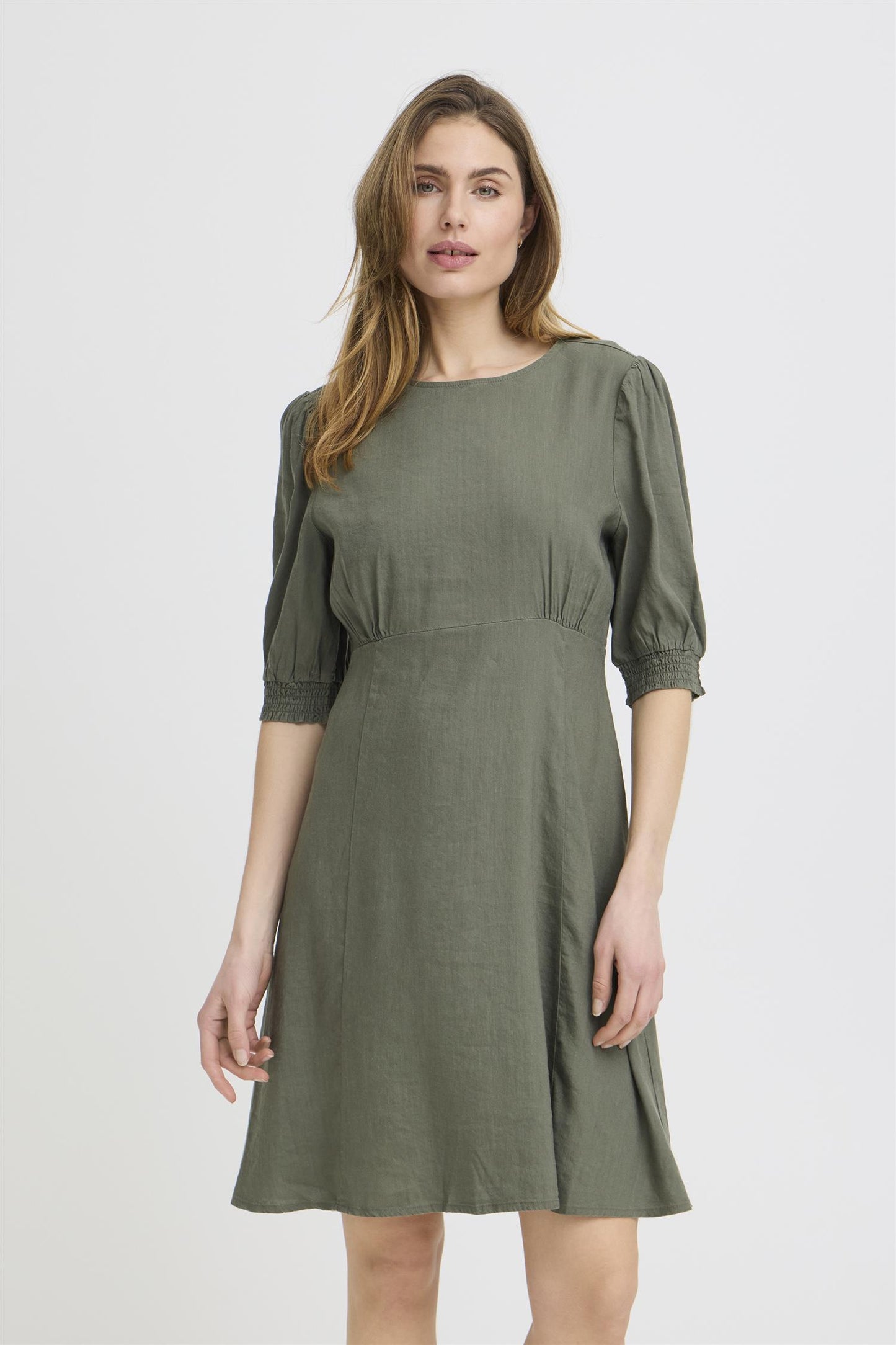 Pulz Luca SS Dress Deep Lichen Green
