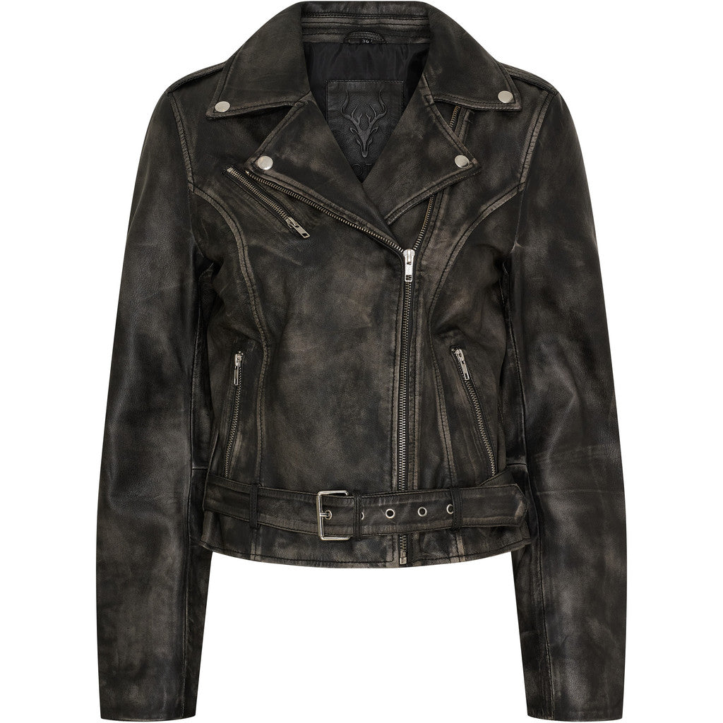 Notyz Biker Jacket Grey W. Silver