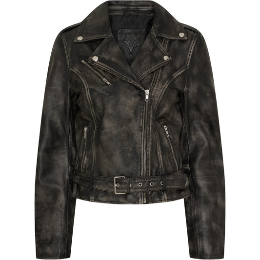 Notyz Biker Jacket Grey W. Silver