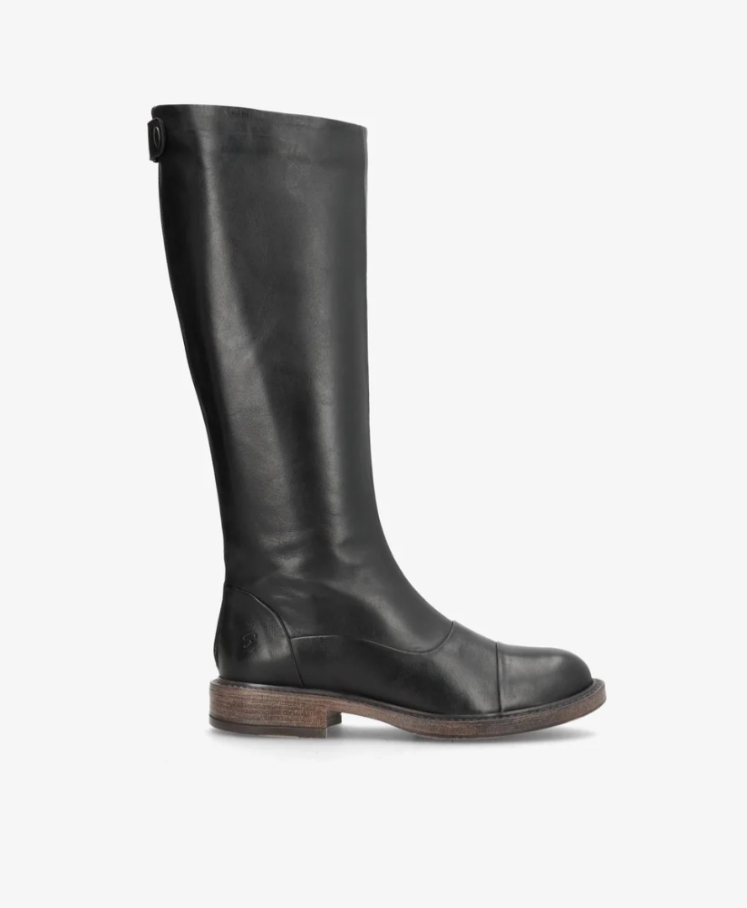 Shoedesign Copenhagen Dahlia Long Black Leather