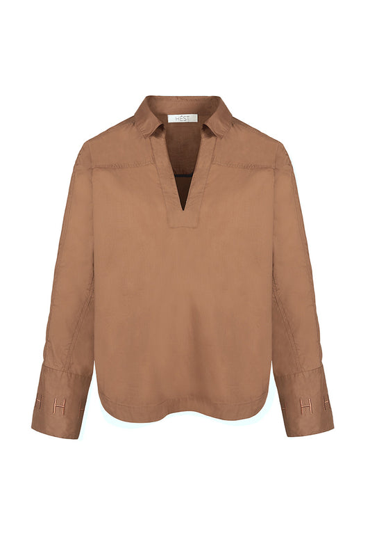 HÉST Miriam Shirt Dark Earth