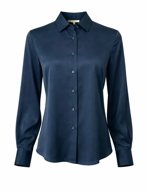 Amuse by Veslemøy Silkebluse Classic Navy
