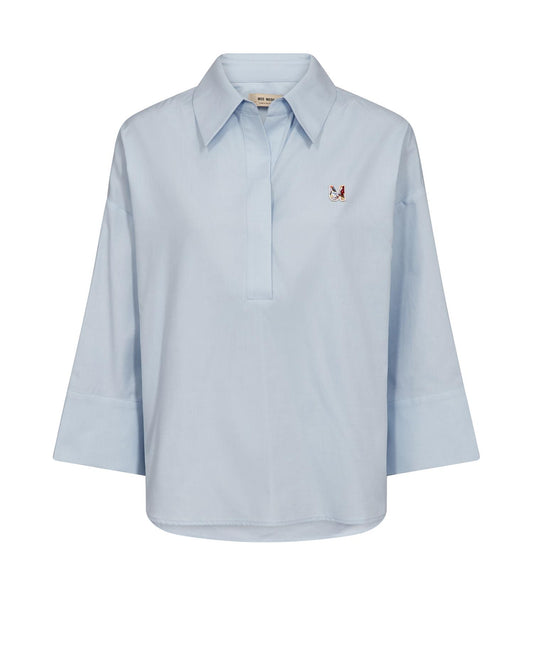 Mos Mosh Britze Cam Cotton Blouse Skyway