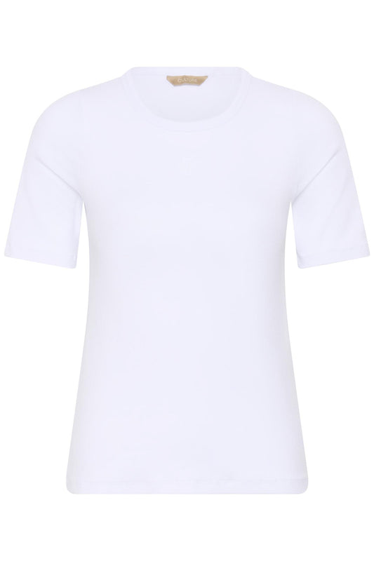 Culture Alyssa Rib T-Shirt White