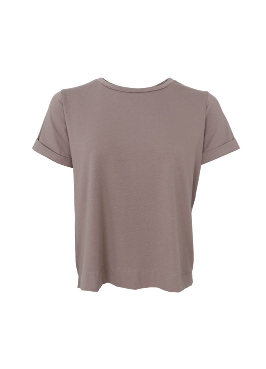 Black Colour May SS Tee Taupe