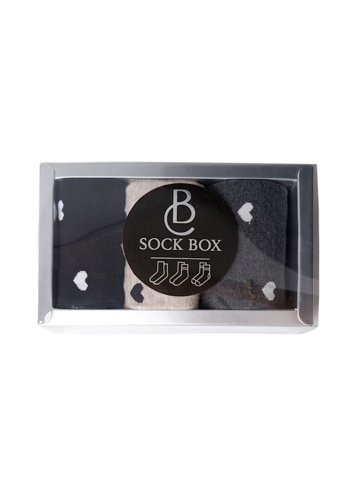 Black Colour Sock Box Love Box