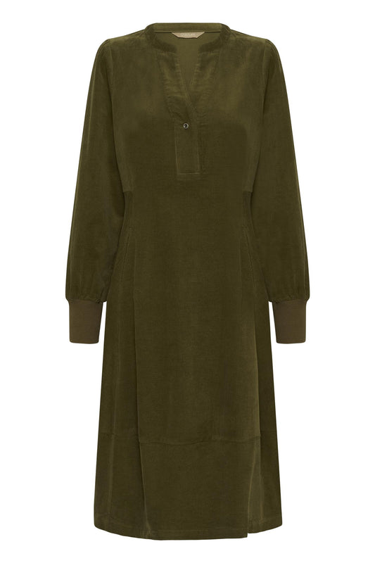 Culture Rhaena LS Dress Burnt Olive