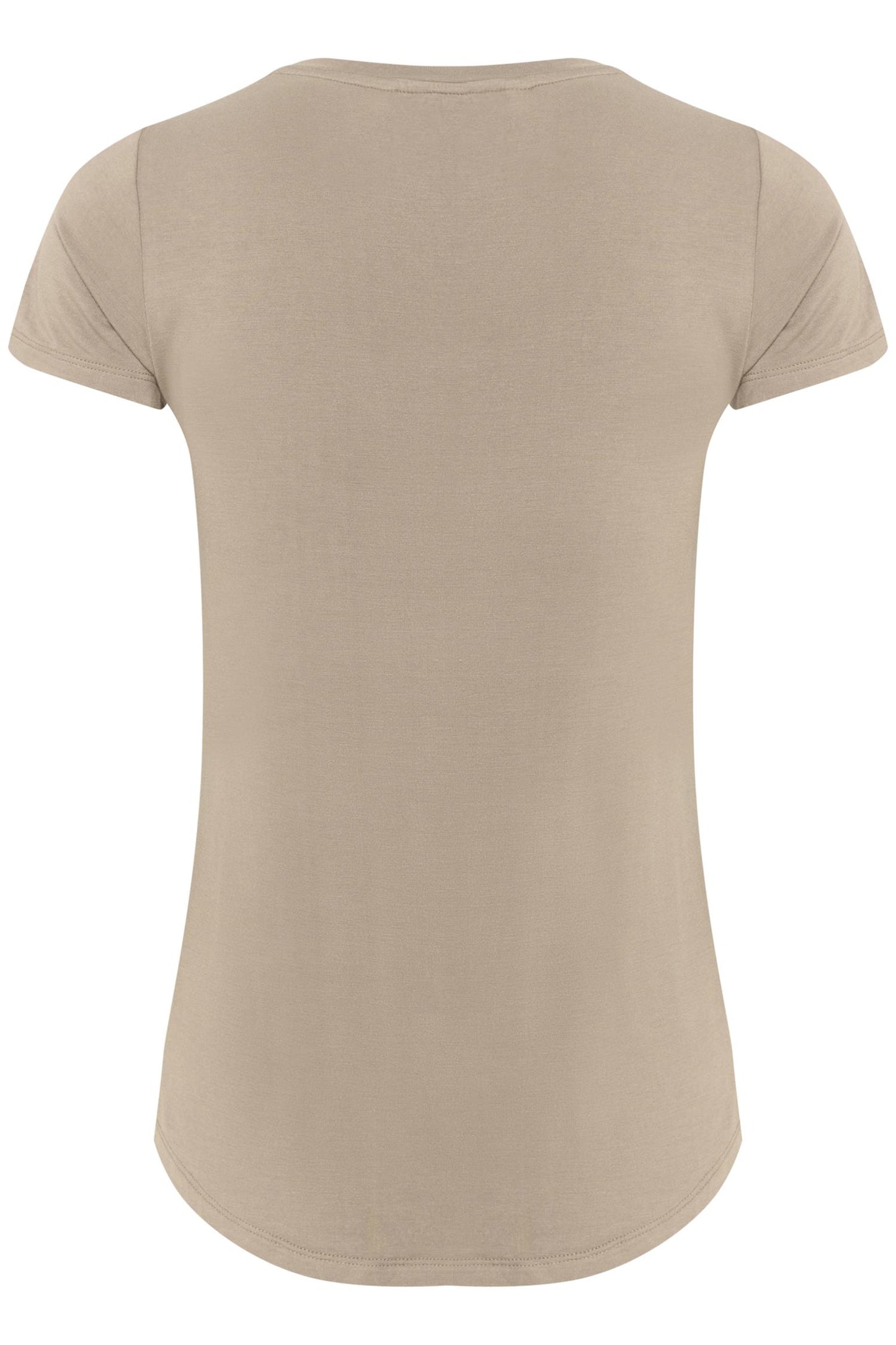 Culture Poppy V-neck T-Shirt Timber Wolf