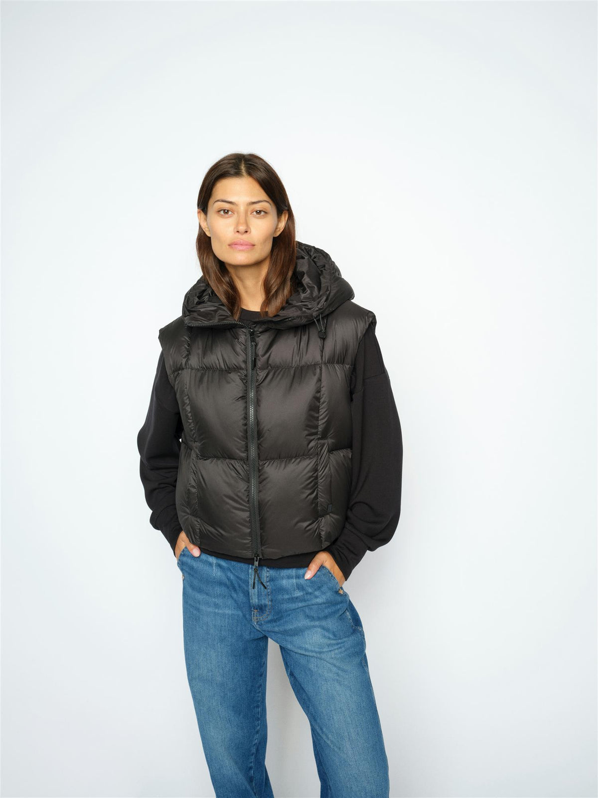 Mos Mosh Klara Tally Down Vest Black