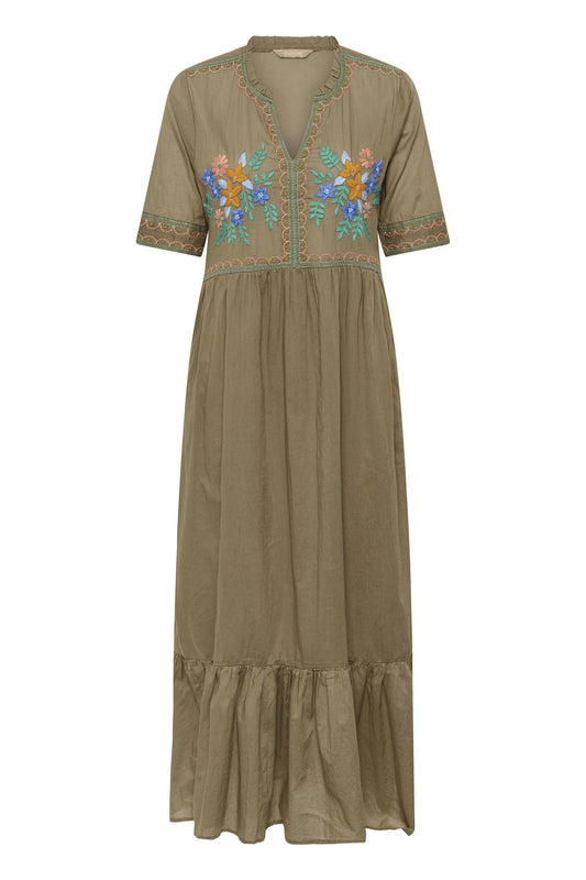 Culture Lucinda Dress Dusky Green