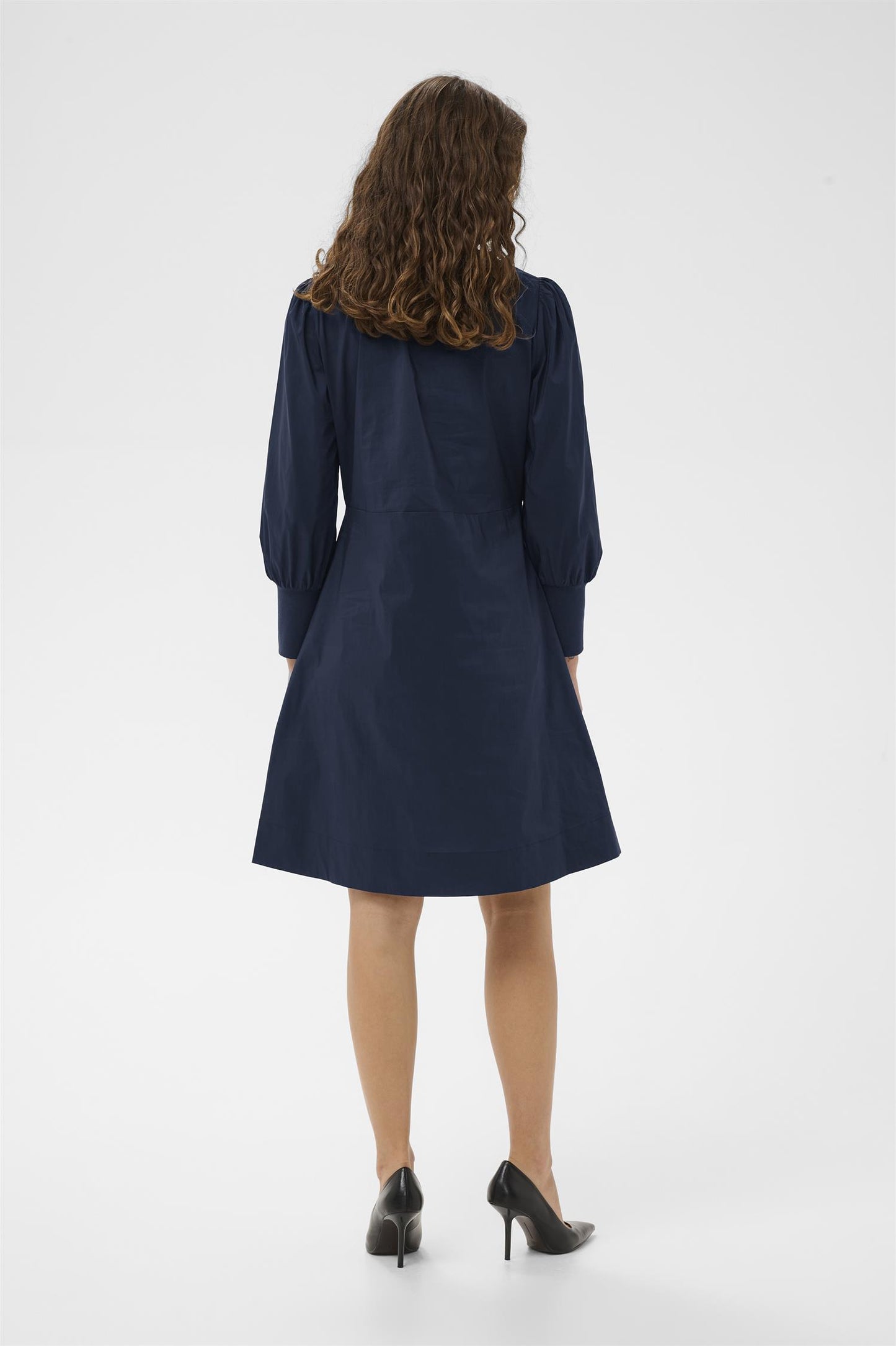 Culture Kiea Antoinett Rib Dress  Blue Iris