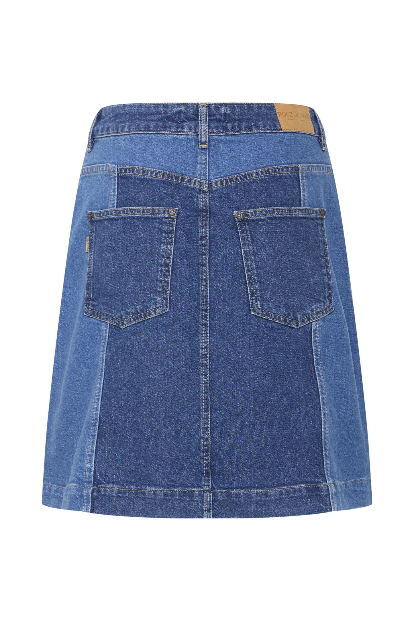 Pulz Hetta Skirt Medium Blue Denim