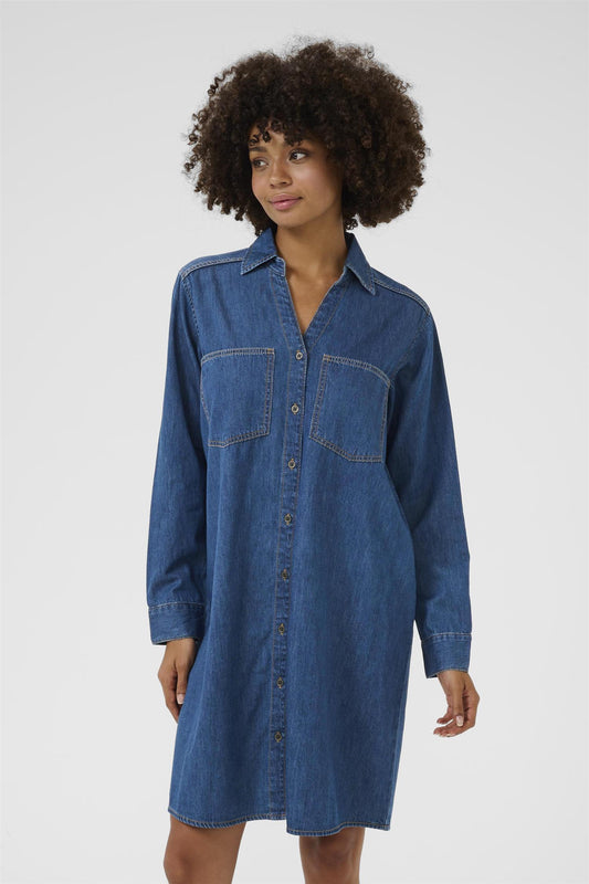 Culture Mola Arpa Dress Dark Blue Wash