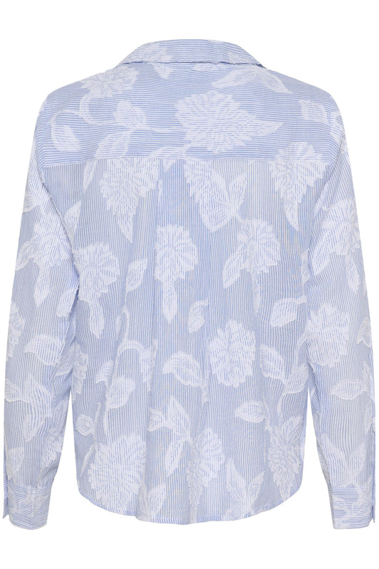 Culture Zanday Shirt Blue/White Stripe