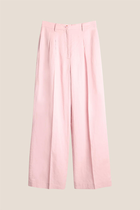 Line of Oslo Ursula Linen Trouser Pink