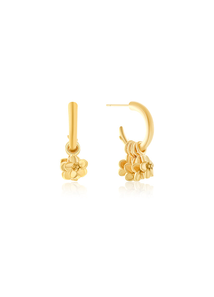 Farmhouse Camilla Øhrling Small Flower Earrings Gold