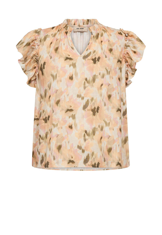 Mos Mosh Tea Flower Field Blouse Burnt Olive