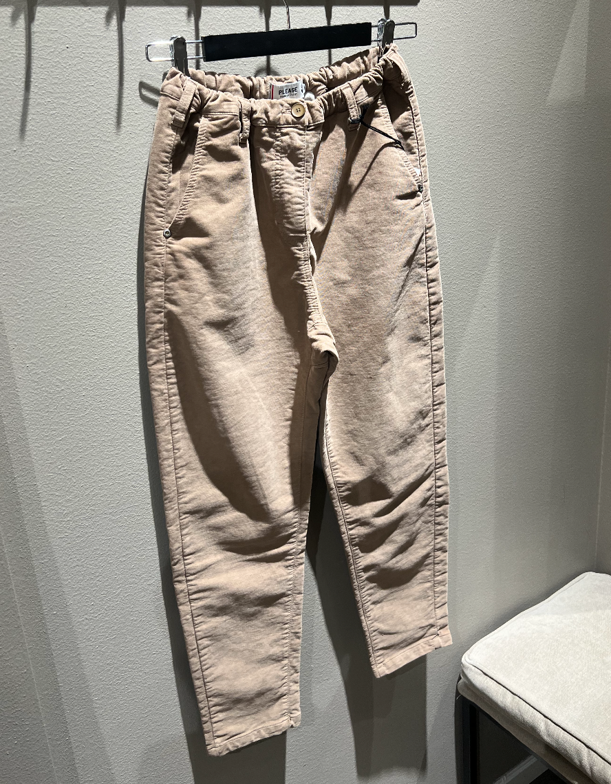 Please Carrot Pants Baby Cord Medium Taupe