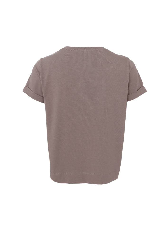Black Colour May SS Tee Taupe