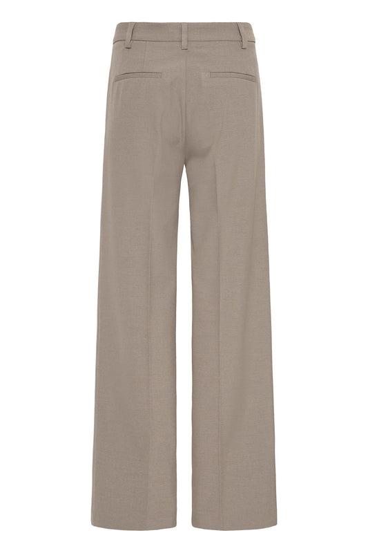 Pulz Bindy Melange HW Wide Leg Walnut Mel