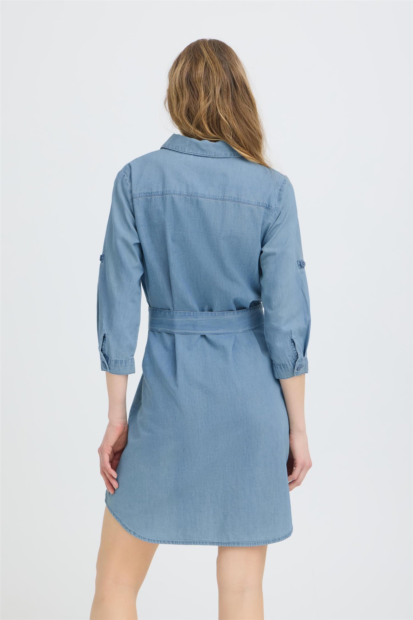 Pulz Jill Dress Light Blue Denim
