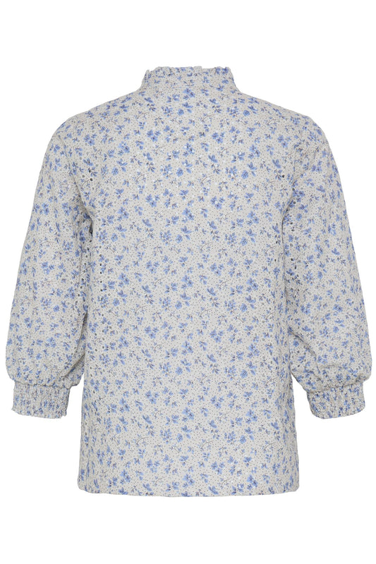 Pulz Dolores 3/4 SL Blouse Vista Blue