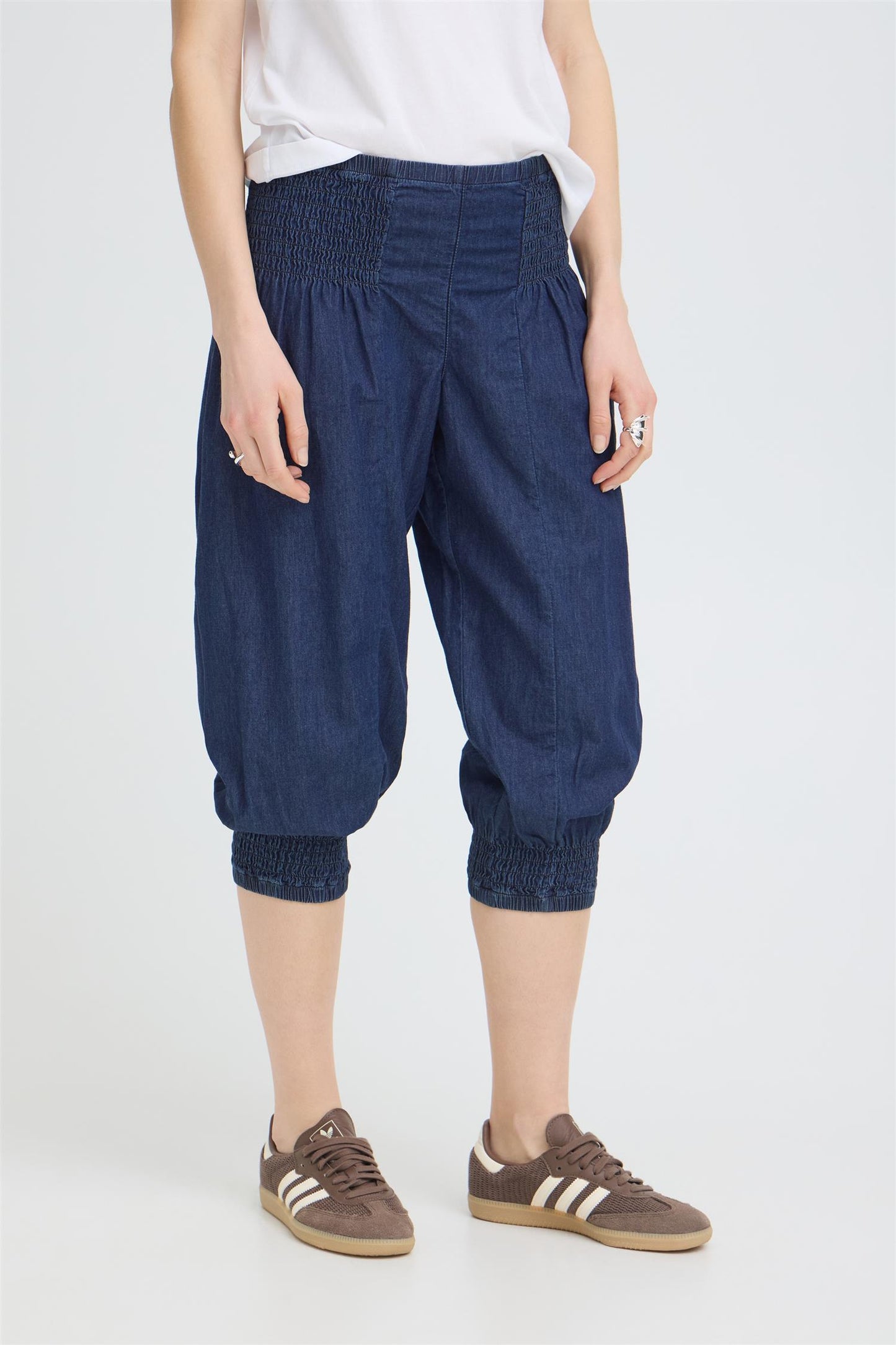 Pulz Jill Denim Capri Dark Blue