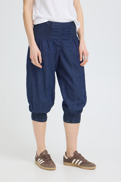 Pulz Jill Denim Capri Dark Blue
