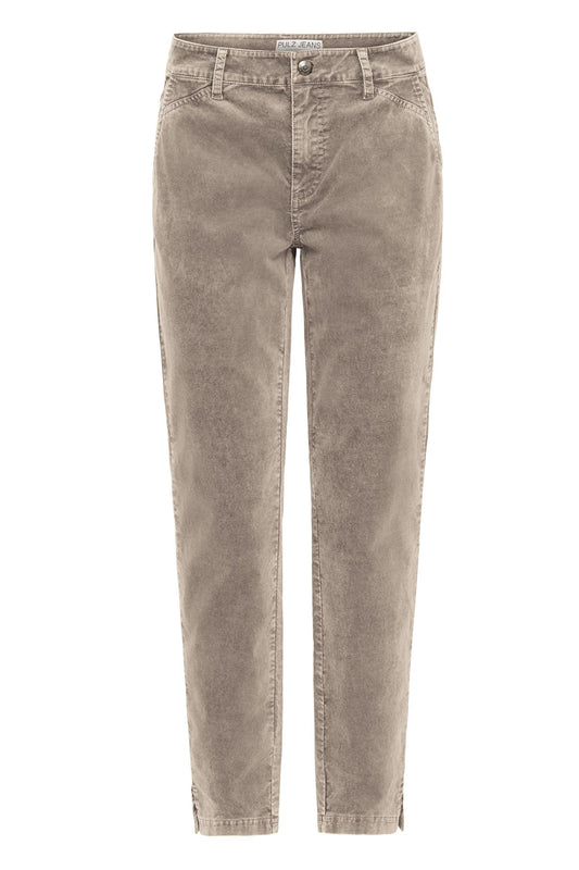 Pulz Fiba HW Pant Skinny Leg Walnut