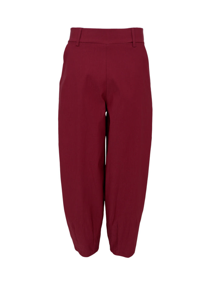 Black Colour Beverly Barrel Pant Wine
