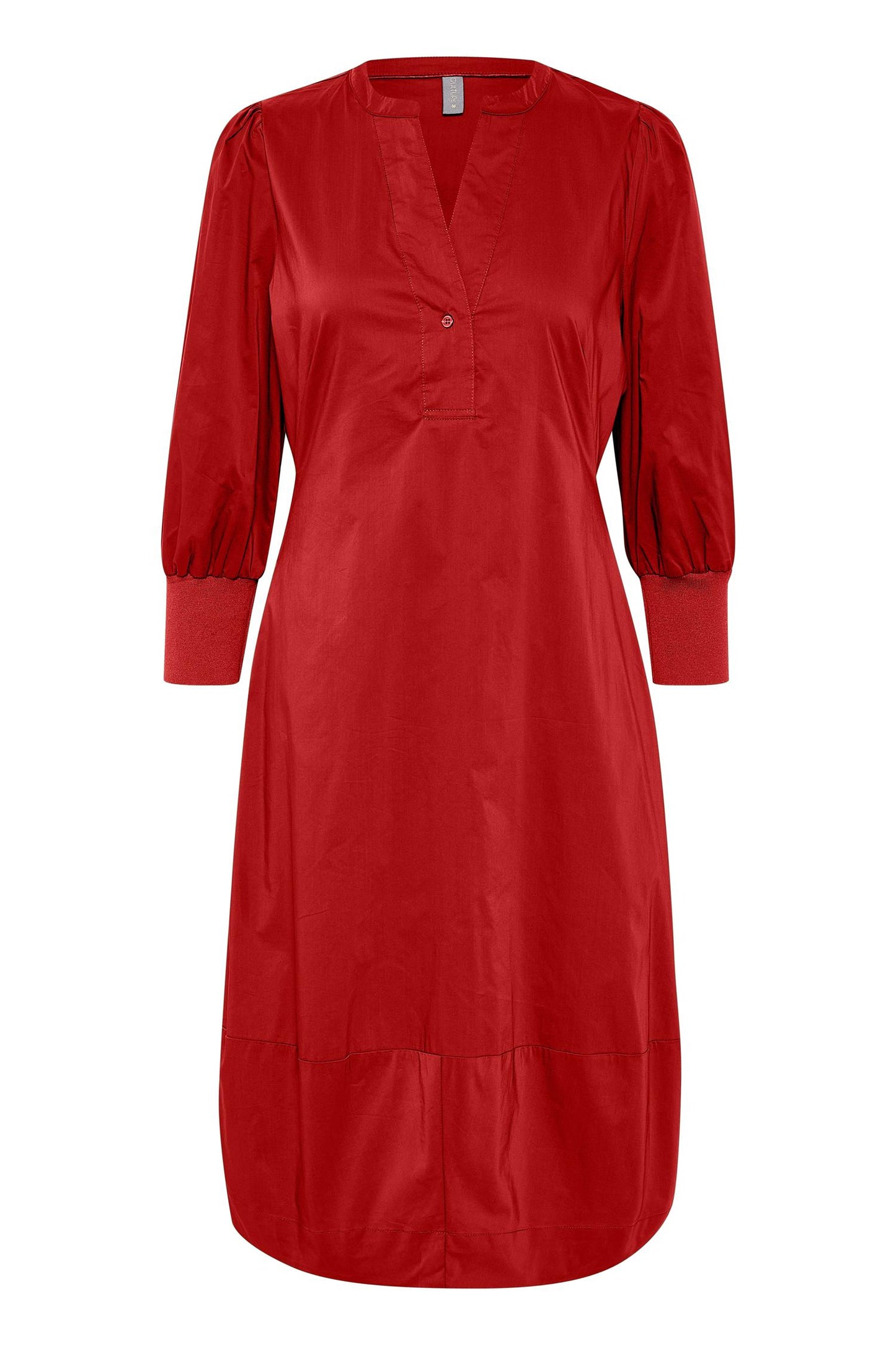 Culture Antoinett 3/4 Sleeve Dress Fiery Red