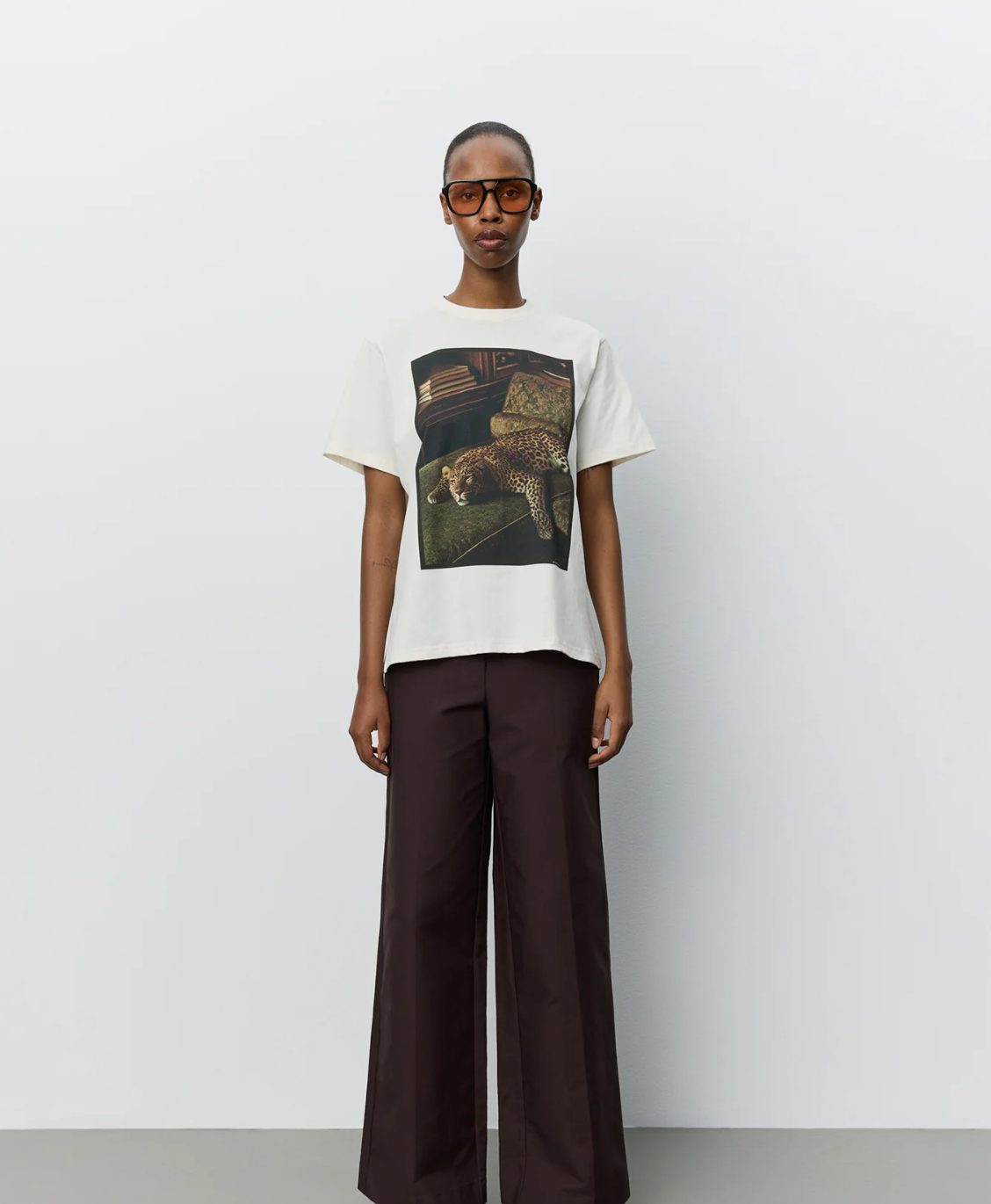 Sofie Schnoor River Printed Boxy T-shirt Off White